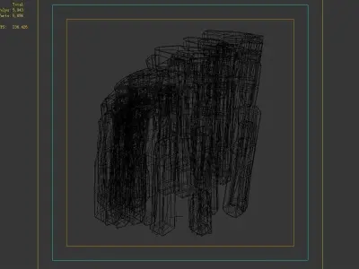 Li Village - Stone material 02 3D model