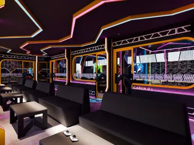 Gaming Cafe Blender-Fbx-OBJ 3D model