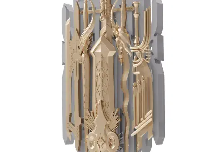 The seven secrets unite into one For 3D model Low-poly Low-poly 3D model