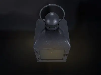 Medieval Lantern 01 Low-poly 3D model