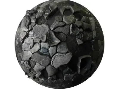 7 different PBR 2k Realistic wet stone ground pavement textures Texture