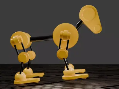 Rex Dog Model 3D model