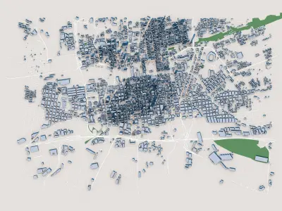Johannesburg City South Africa 3D model