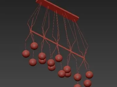 DRAPE SKIRT 15 CHANDELIER 3D model