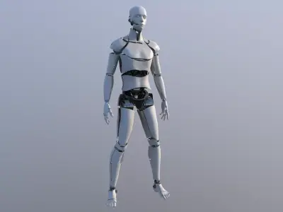 Android Male Low-poly 3D model