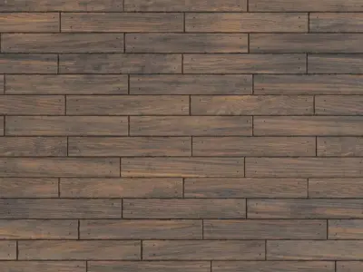 Rustic Weathered Wood Planks PBR Seamless Texture