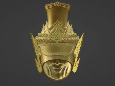 Hermit Khone Mask  3d Thai art curture 3D print model
