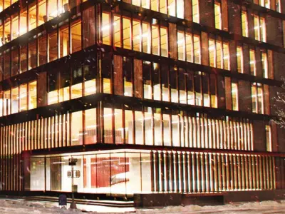 District Night Scene Commercial of 3D model