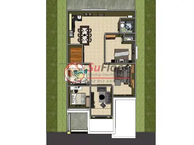 House 10x20m code 578 - Sketchup 3D model 3D model 3D model