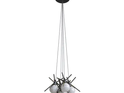 Beale 5 Light Pendant 3D model