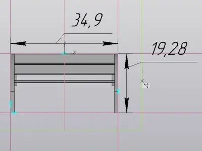 Bench Scale model 1 43 3D print model