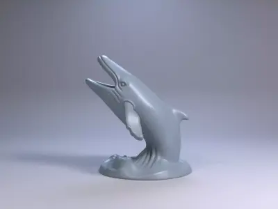 Humpback Whale Pen Holder 3D Printable STL File 3D print model