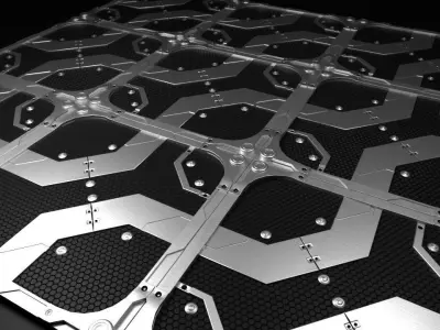 Sci-Fi Bottom Floor Panel 3D model