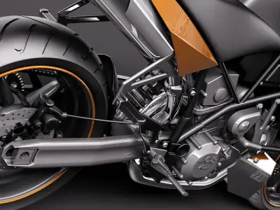 KTM Super Duke 2011 3D model