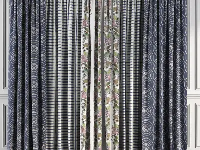Curtain Set 66 3D model