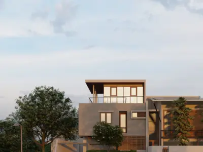 Box House Exterior 3D model