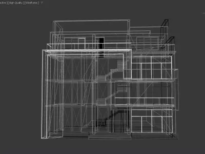 Modern House exterior 3D model