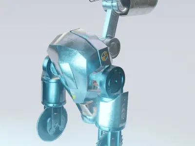 Robot Sci-Fi name code E-Y-E 3D model