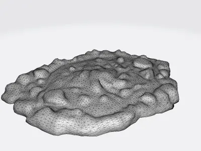 3d Render Mountain Range Barrier Is A Natural Wall 3D model