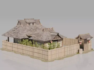 Traditional Japanese House 22 3D model