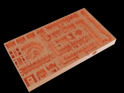 Modular Sewers  45 file Tabletop Terrain 28 MM 3D print model