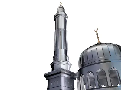 Stunning 3D Mosque for Ramadan and Islamic Celebrations 3D model