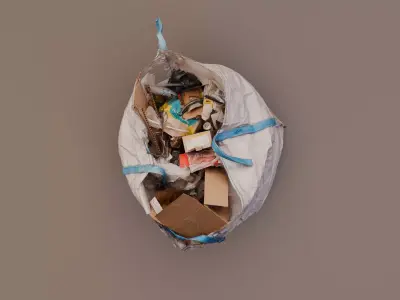 Construction BigBag Debris  Rubble Photogrammetry 8K 4 LODs Low-poly 3D model