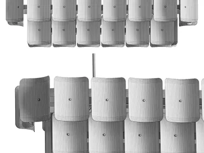 Fingerprint Linear Chandelier 3D model