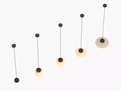 Devorm Straight Pendant Lamps 3D model