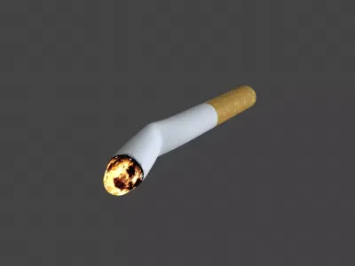 UDUD-003 Cigarette Low-poly 3D model