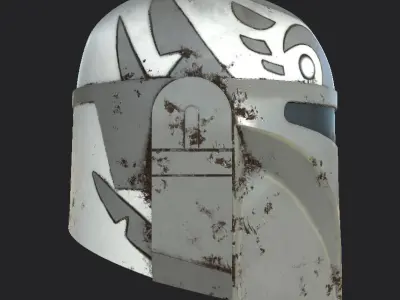 Clan Wren Mandalorian Helmet 3d Digital file 3D print model