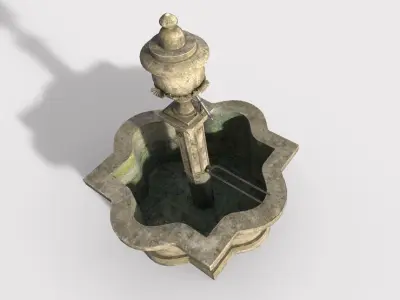 Ancient Public Fountain 3D model
