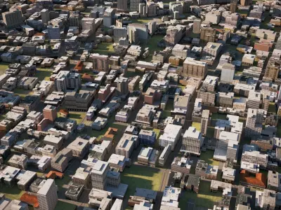 City 11 Low-poly 3D model