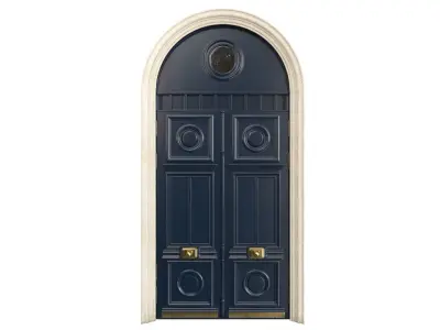 Entrance classic door 75 3D model