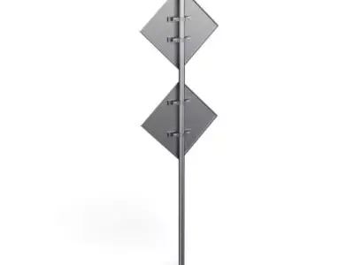 Metal Road Sign 3D model