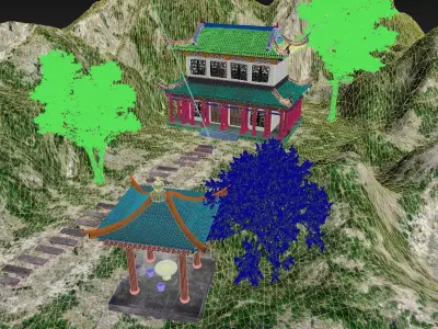 Chinese architecture 3D model