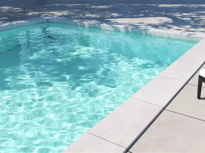 2 Versions Animated Pool Summer Vibes 3D model