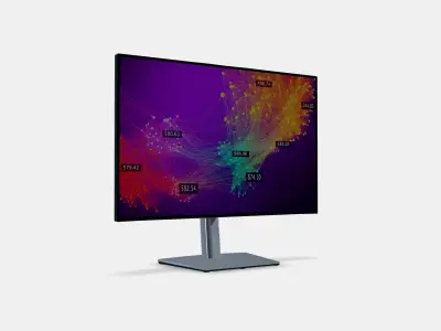 30 Dell U3023E UltraSharp Low-poly 3D model