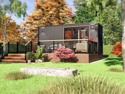 Tiny House TIMO on 15m2 3D model