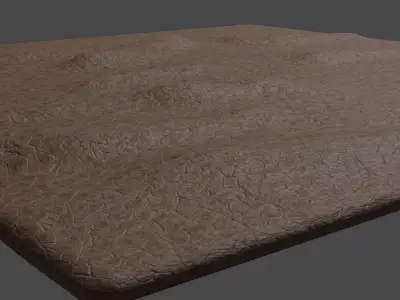 Ledder procedural material Free 3D model