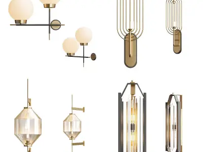 Modern wall sconces 3D model