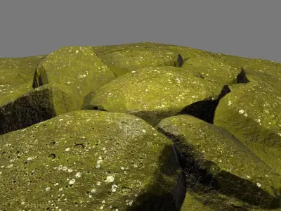 floor rocks 04 Low-poly 3D model