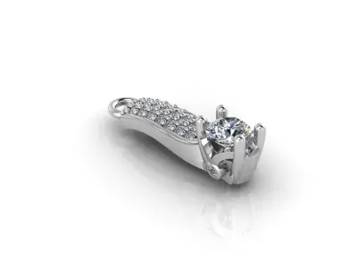 Mini Set Ring Pendant Earrings STL 3DM Womens Jewelry 3D print model