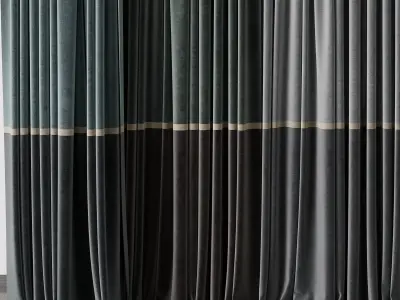 Hadi curtains 92 Low-poly 3D model