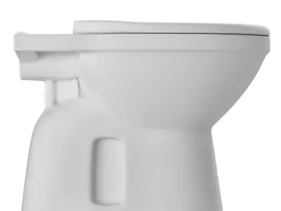 Floor Mount oval shape EWC toilet 3D model Modeled in 3ds max 3D model