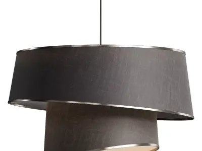 Glamorous Chandelier with Cotton Cap 3D model