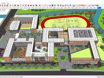 Sketchup School and University 136 3D model