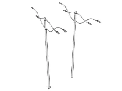 Light Pole - Lamp Post 19 3D model