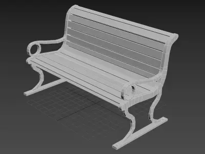 Park Bench - Gest Low-poly 3D model