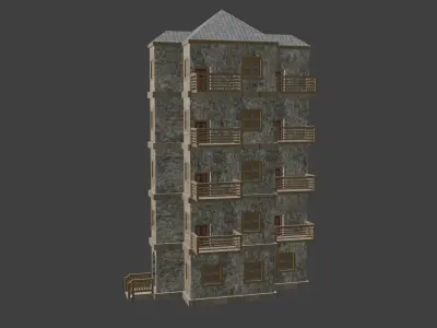 House Model 73 Low-poly 3D model